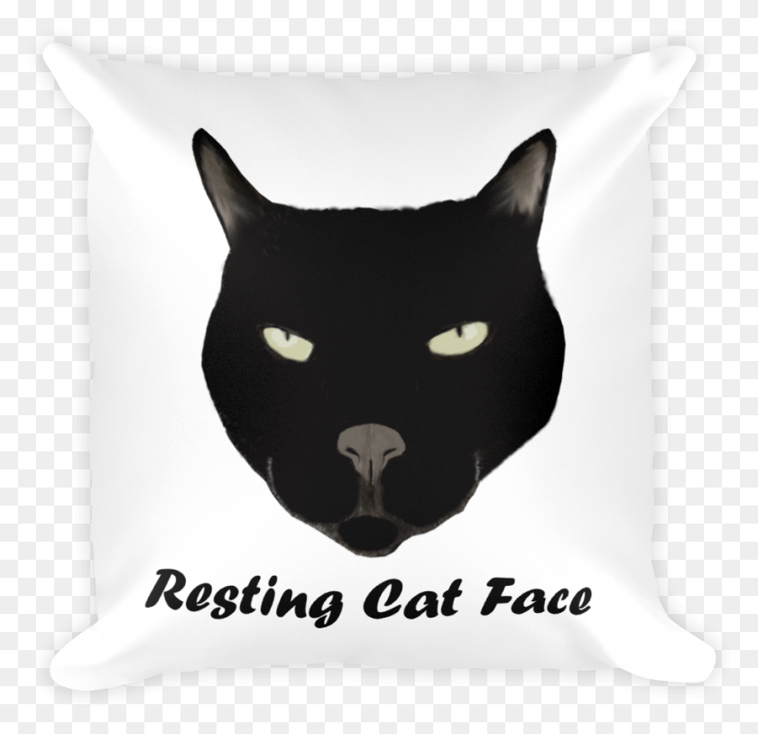 913x882 Resting Cat Face Pillow, Cushion, Cat, Pet Descargar Hd Png