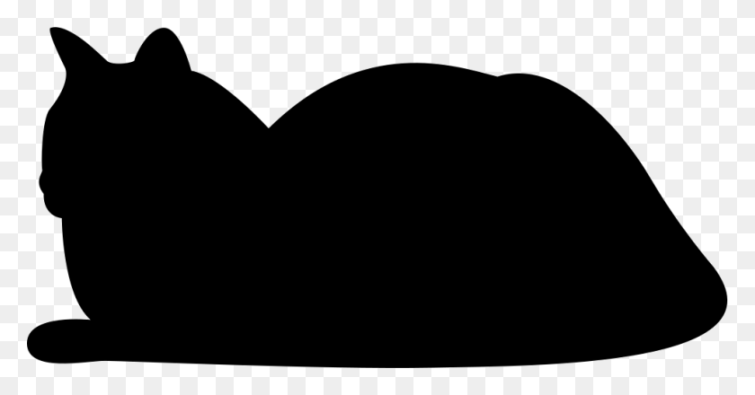 981x478 Resting Cat Silhouette Comments Resting Cat Silhouette, Heart, Cat, Pet HD PNG Download