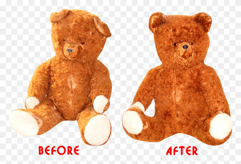 1001x657 Restoration Of A Toy Bear 45 Years Before And After Teddy Restoration, Teddy Bear, Plush, Food HD PNG Download