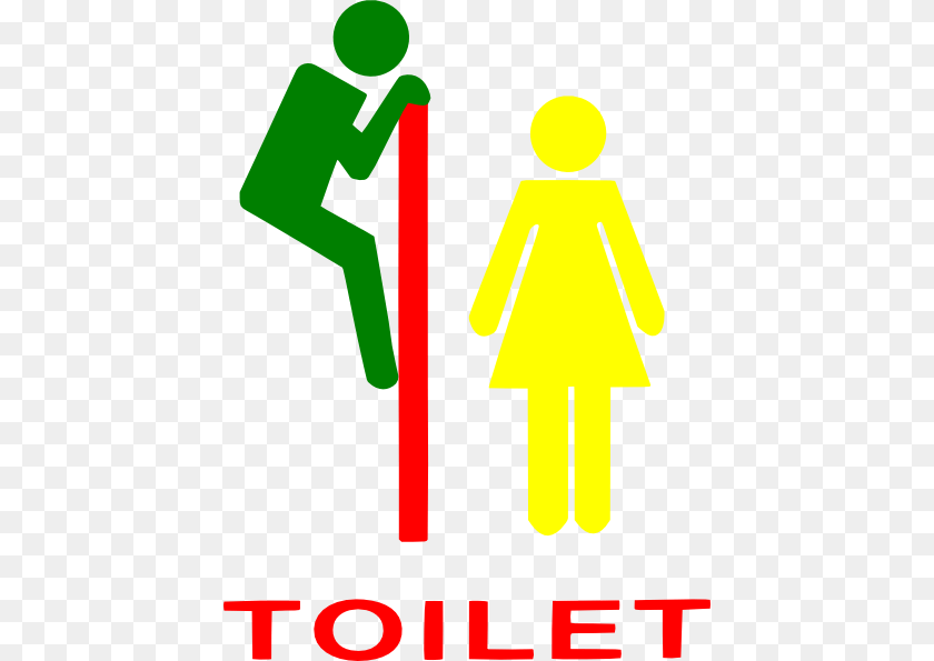 438x595 Restroom Signs Clip Art, Sign, Symbol, Person, Clothing Transparent PNG