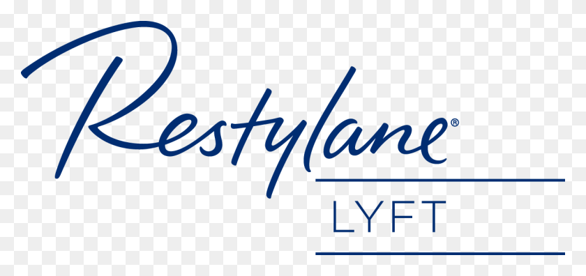 1218x525 Descargar Png Restylane Lyft 1Colour Rgb Portrait Logotipo De Restylane Lyft, Texto, Escritura A Mano, Firma Hd Png