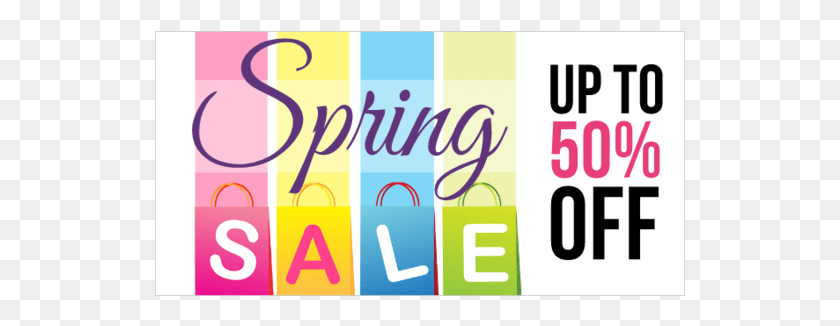 531x266 Retail Boutique Spring Sale Banner Graphic Design, Text, Alphabet, Word HD PNG Download