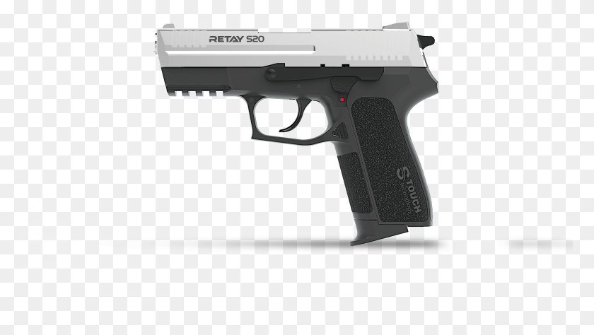2561x1362 Retay S20 Chrome Pistol, Gun, Weapon, Weaponry HD PNG Download