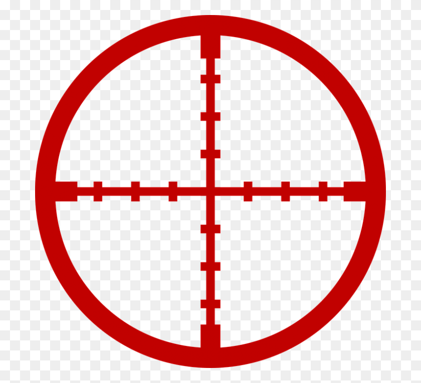 700x705 Reticle Cross Hairs, Symbol, Pattern, Transportation HD PNG Download