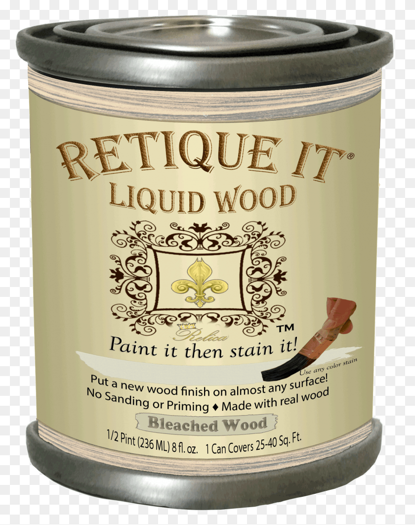 1676x2151 Retique It Liquid Wood Can Of Wood Paint, Tin, Beverage, Drink HD PNG Download