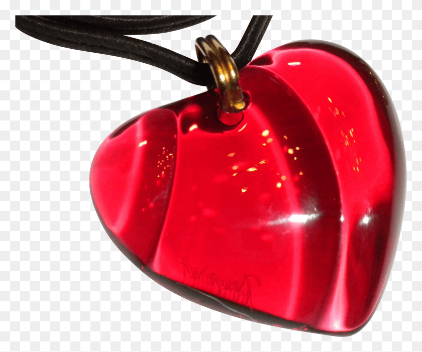 1746x1435 Retired Estate Red Baccarat Crystal Heart Pendant Locket, Light, Ornament, Plectrum HD PNG Download