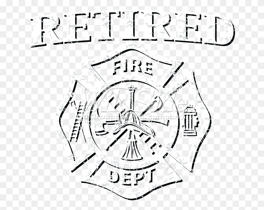 656x610 Retired Fire Dept Illustration, Logo, Symbol, Trademark HD PNG Download
