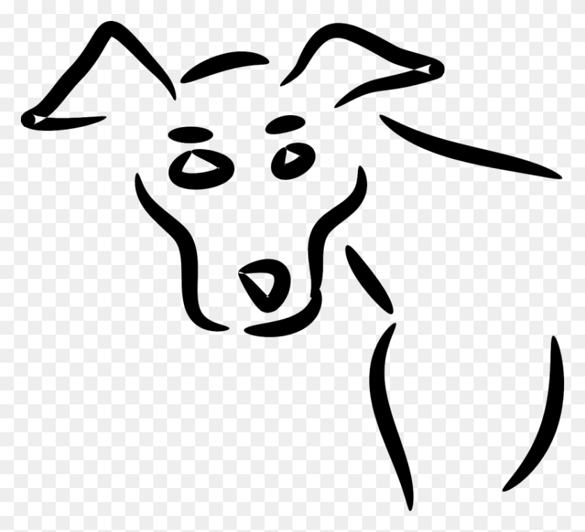 830x749 Retrato De Perro Dibujos De Animales Faciles, Млекопитающее, Животное, Домашнее Животное Hd Png Скачать