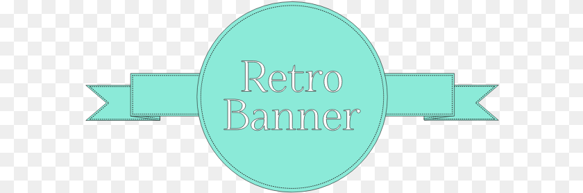 Retro Banner Ribbon Vector Svg Circle, Logo, Badge, Symbol, Car Clipart PNG