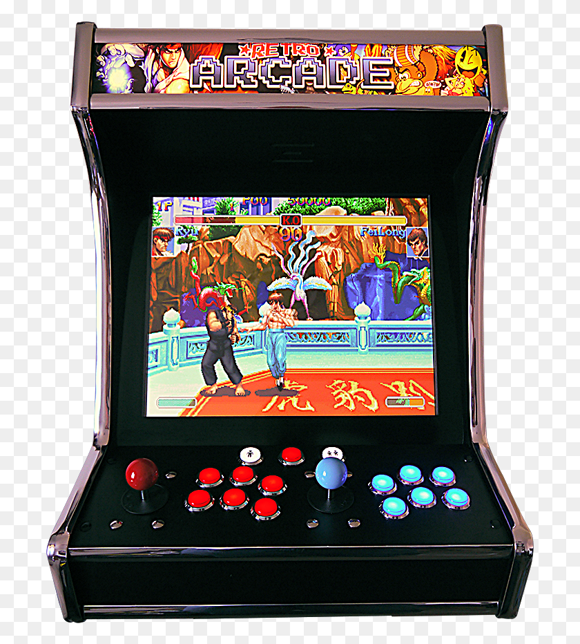 707x872 Descargar Png Retro Bartop Arcade Cabinet Cabinato Arcade Clip Art, Máquina De Juego De Arcade, Persona, Humano Hd Png