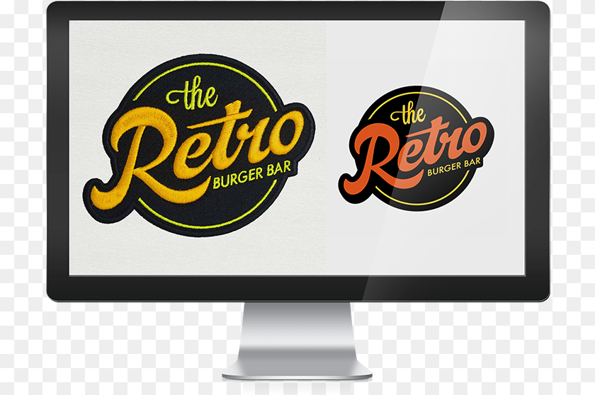 Retro Burger Bar, Computer Hardware, Electronics, Hardware, Monitor Sticker PNG