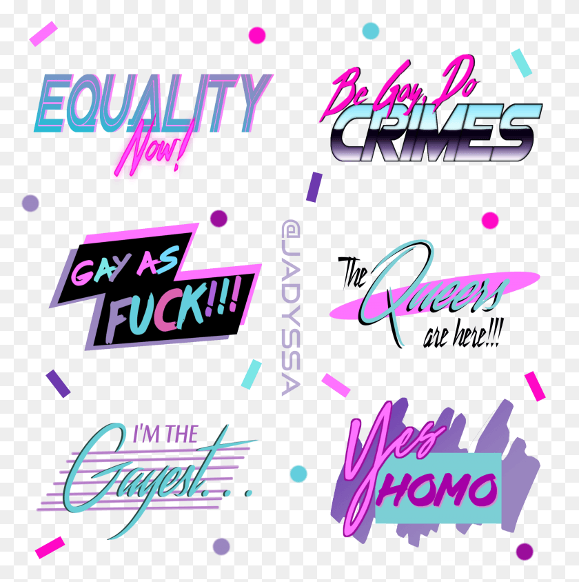 Retro Inspired Gay Pride Calligraphy, Flyer, Poster, Paper HD PNG Download