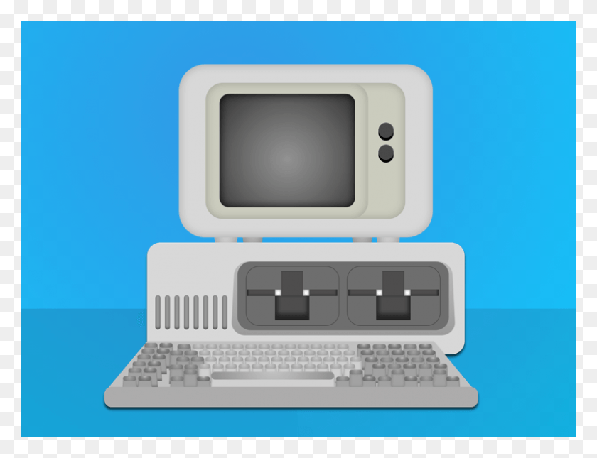 800x600 Retro Pc Personal Computer, Electronics, Computer Keyboard, Computer Hardware HD PNG Download