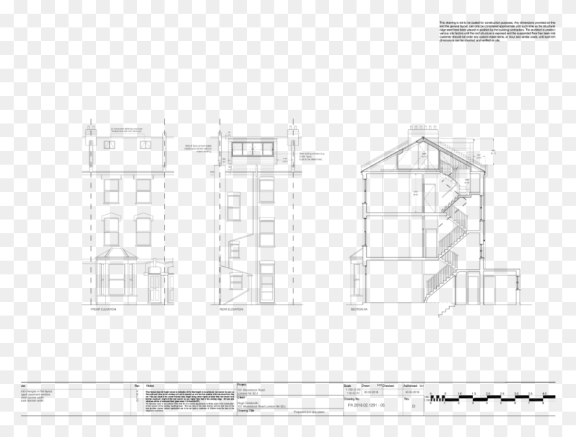 961x712 Retrofit Victorian House Technical Drawing, Gray, World Of Warcraft HD PNG Download