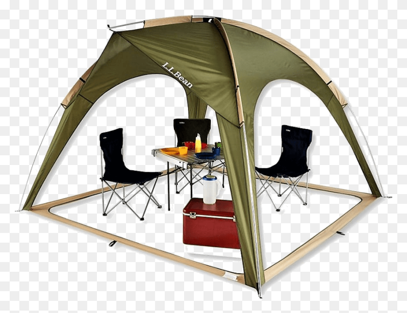 882x662 Return To The Living Clean Guide To Non Toxic Camping Llbean Woodlands Shelter, Tent, Mountain Tent, Leisure Activities HD PNG Download