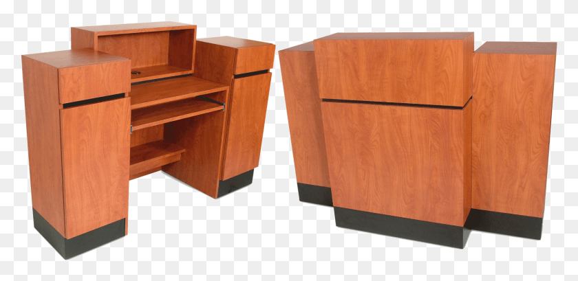 1466x657 Reve Wild Cherry Sitting Reception Desk Computer Desk, Furniture, Table, Wood HD PNG Download