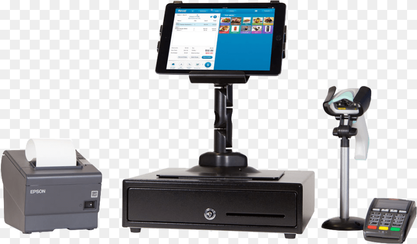 957x561 Revel Ipad Pos System Hardware Point Of Sales Systems Revel, Computer Hardware, Electronics, Monitor, Screen Clipart PNG