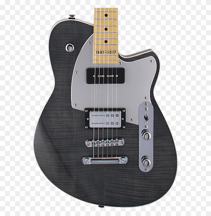 581x799 Reverend Double Agent Og 20th Anniversary Black Flame Electric Guitar, Guitar, Leisure Activities, Musical Instrument HD PNG Download