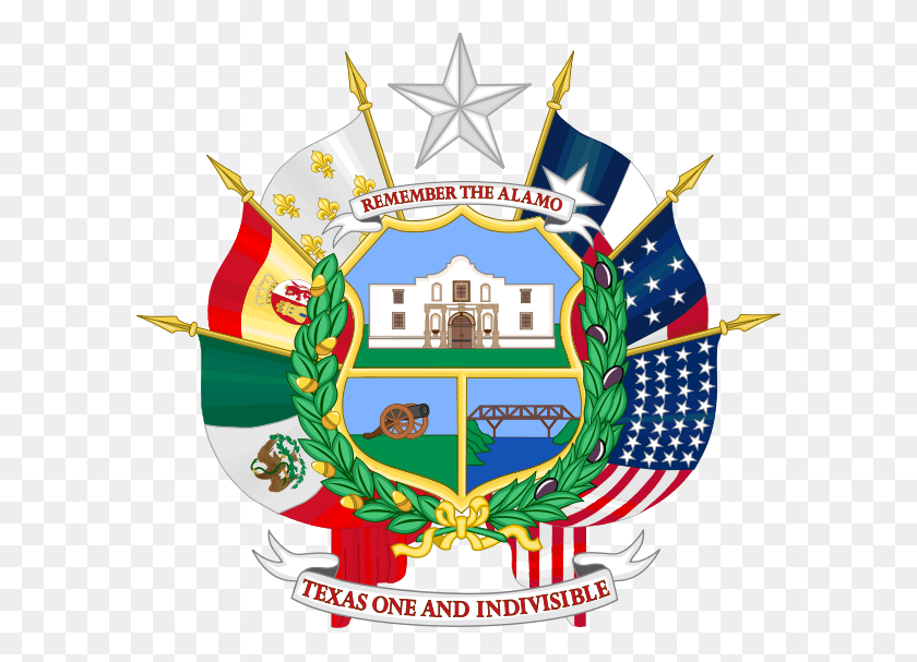 590x547 Reverse Side Of The Texas State Seal, Symbol, Emblem, Logo HD PNG Download