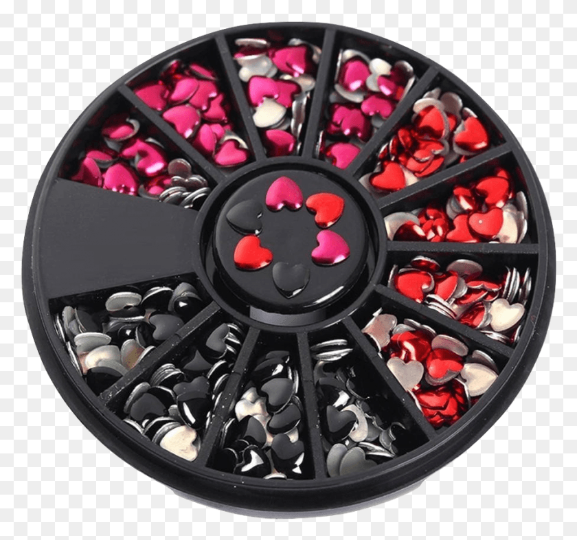 903x841 Обзор Ногтей 3D Heart Rhinestones От Beautybigbangs Nail Art, Car, Vehicle, Transportation Hd Png Download