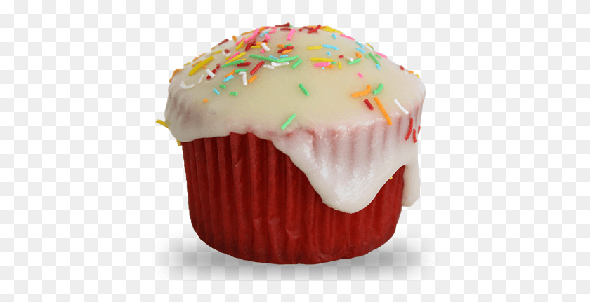 425x371 Review For Glazed Donut Cupcake, Cream, Cake, Dessert HD PNG Download