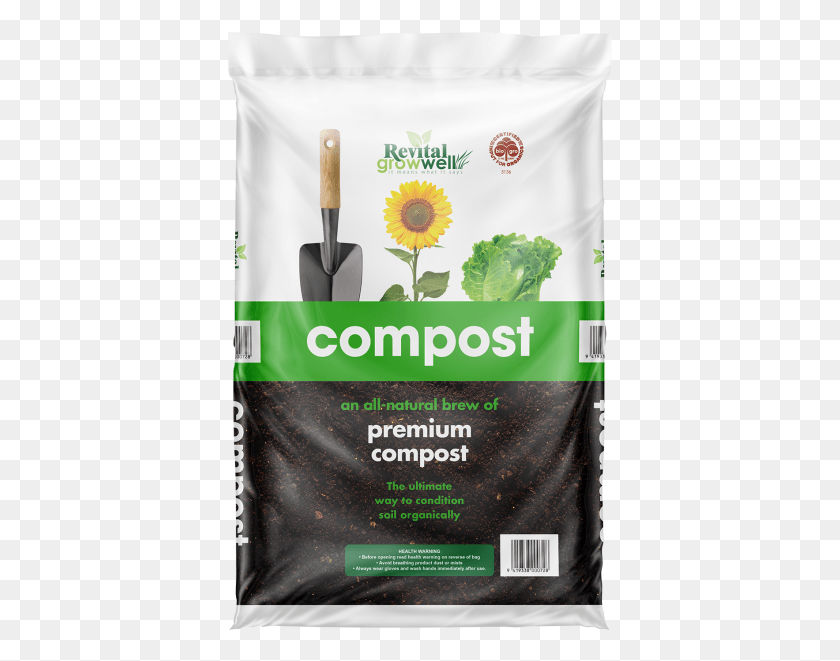 385x601 Revital Growwell Are Launching A New Look Compost Bag Bags Of Compost, Plant, Poster, Advertisement HD PNG Download