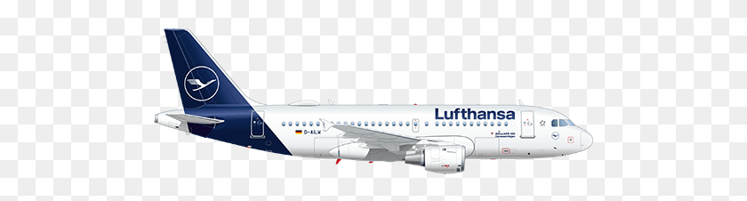 496x166 Revolución En La Cabina De Piloto Airbus A319 100 Lufthansa, Avión, Avión, Vehículo Hd Png