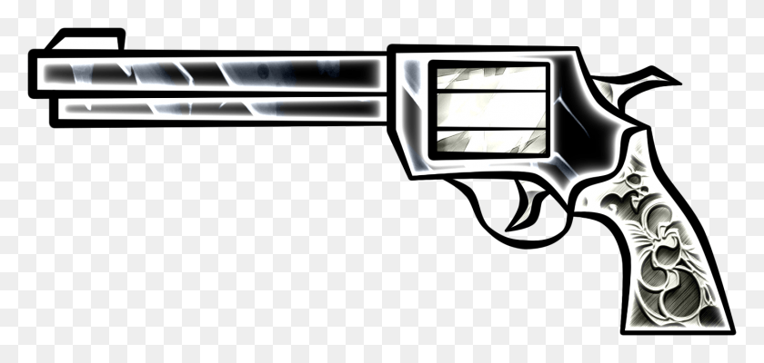 1447x632 Револьверный Курок, Пистолет, Оружие, Вооружение Hd Png Скачать
