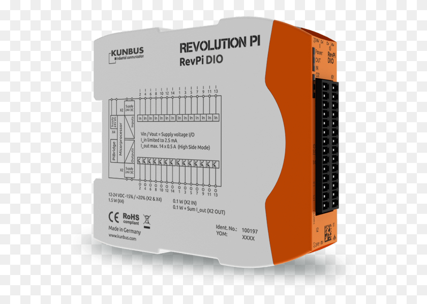 569x537 Revpi Dio Kunbus Revpi Core, Electronics, Hardware, Computer HD PNG Download