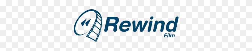 350x111 Rewind Film Electric Blue, Logo, Symbol, Trademark HD PNG Download