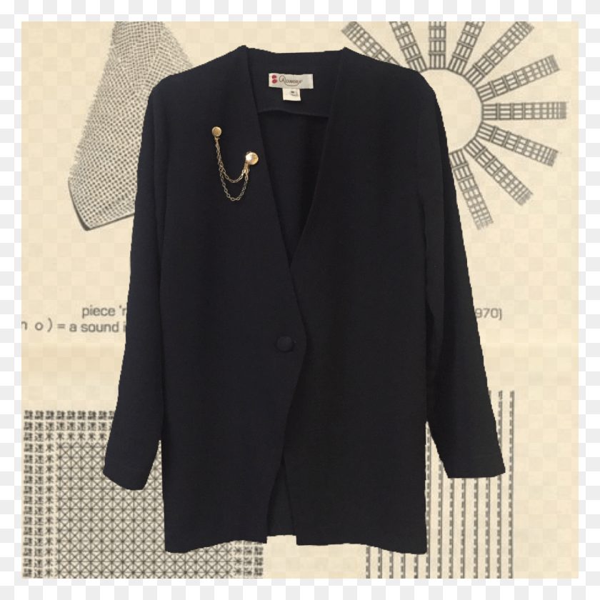 1080x1080 Reworked Black Blazer With Chain Detail, Clothing, Apparel, Jacket HD PNG Download