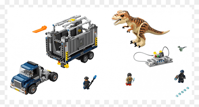 800x402 Rex Transport Lego Jurassic World, Tiger, Wildlife, Mammal HD PNG Download