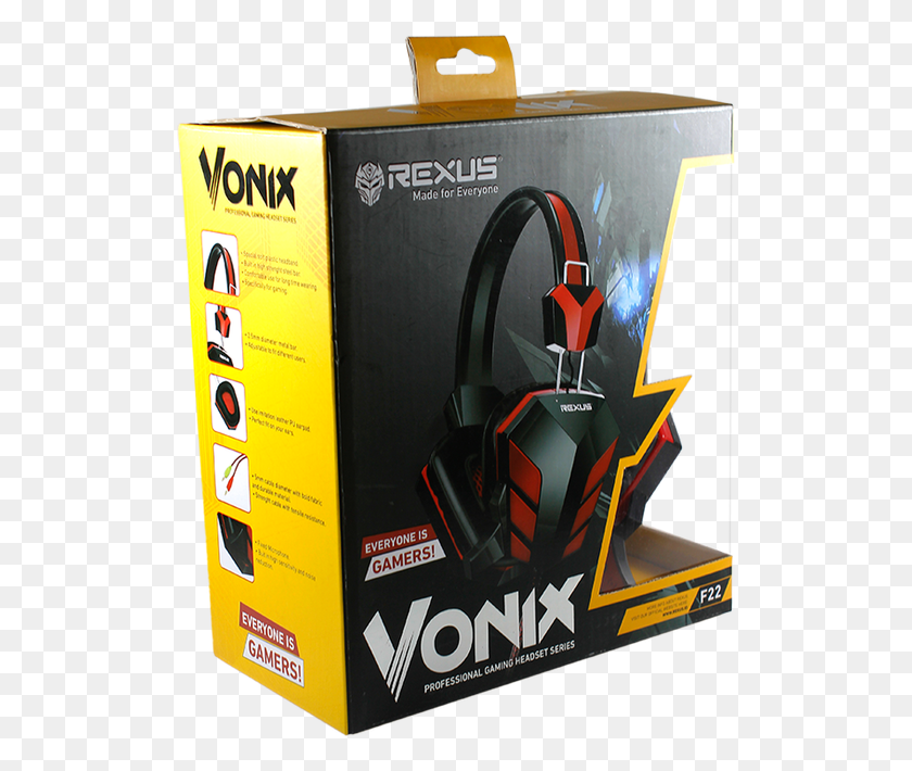 519x650 Игровая Гарнитура Rexus Vonix F22 Rexus, Электроника, Адаптер Hd Png Скачать