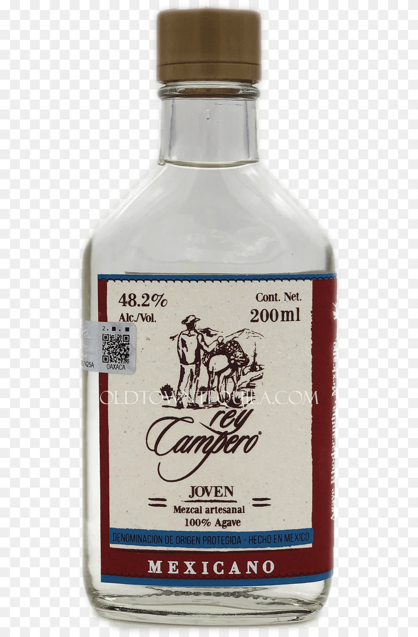 544x1280 Rey Campero Mexicano Joven Mezcal 200ml Glass Bottle, Liquor, Alcohol, Beverage, Gin Clipart PNG