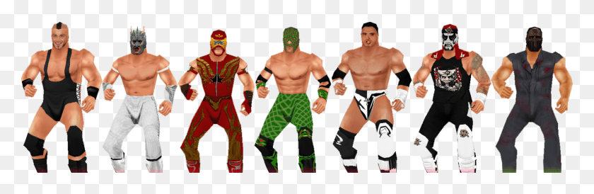 1457x400 Rey Mysterio 2015 Wrestler, Person, Human, Hand HD PNG Download