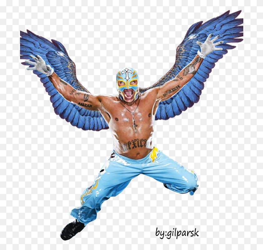 714x739 Rey Mysterio Jump, Person, Skin HD PNG Download