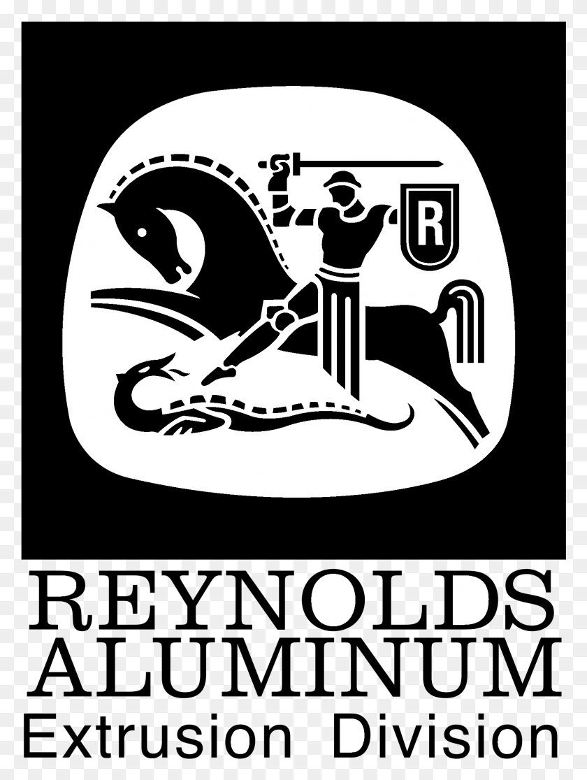 1617x2191 Логотип Reynolds Aluminium Черно-Белый Логотип Reynolds Aluminium, Трафарет, Этикетка, Текст Png Скачать