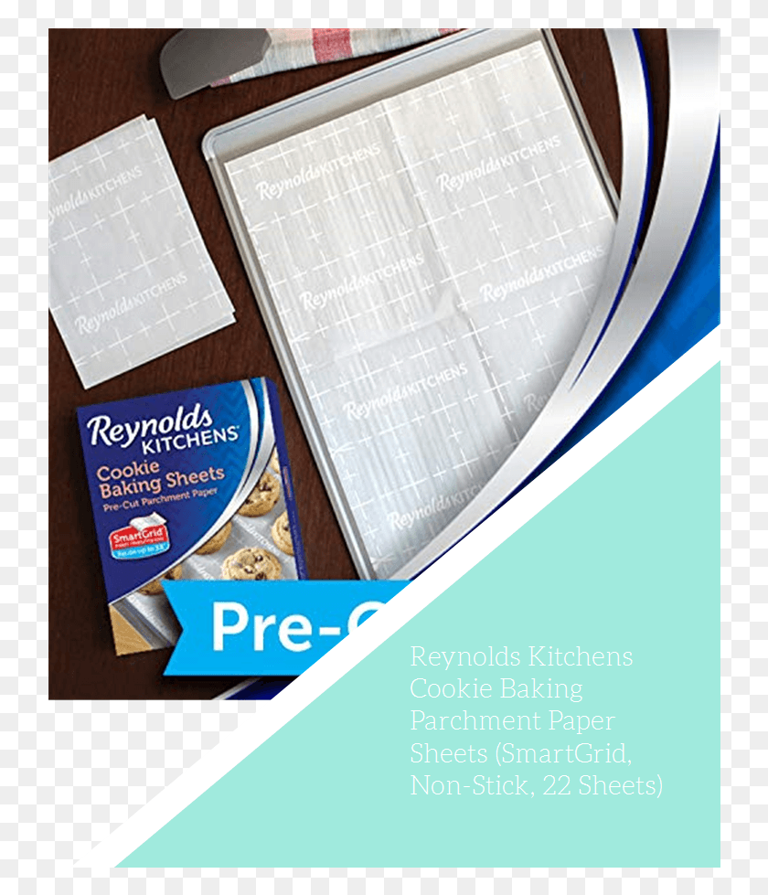 736x919 Reynolds Kitchens Cookie Baking Parchment Paper Sheets Brochure, Advertisement, Poster, Flyer HD PNG Download