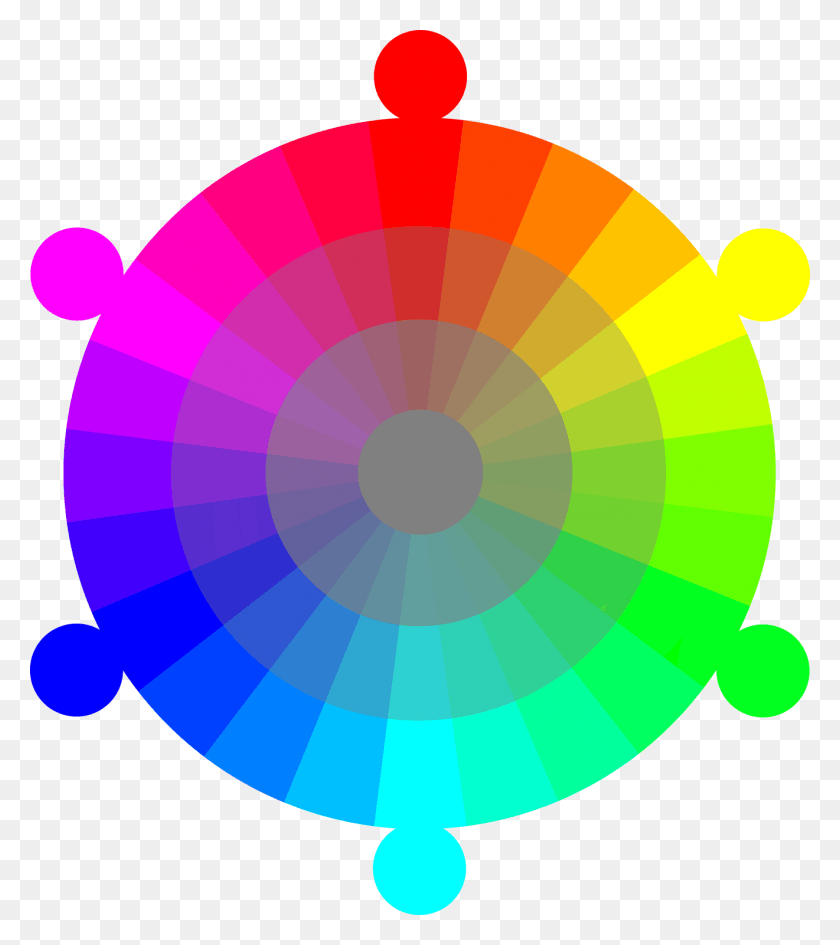1321x1500 Rgb Cmyk Hour With Tones Rgbcmyk Color Wheel 24 Color, Graphics, Floral Design HD PNG Download
