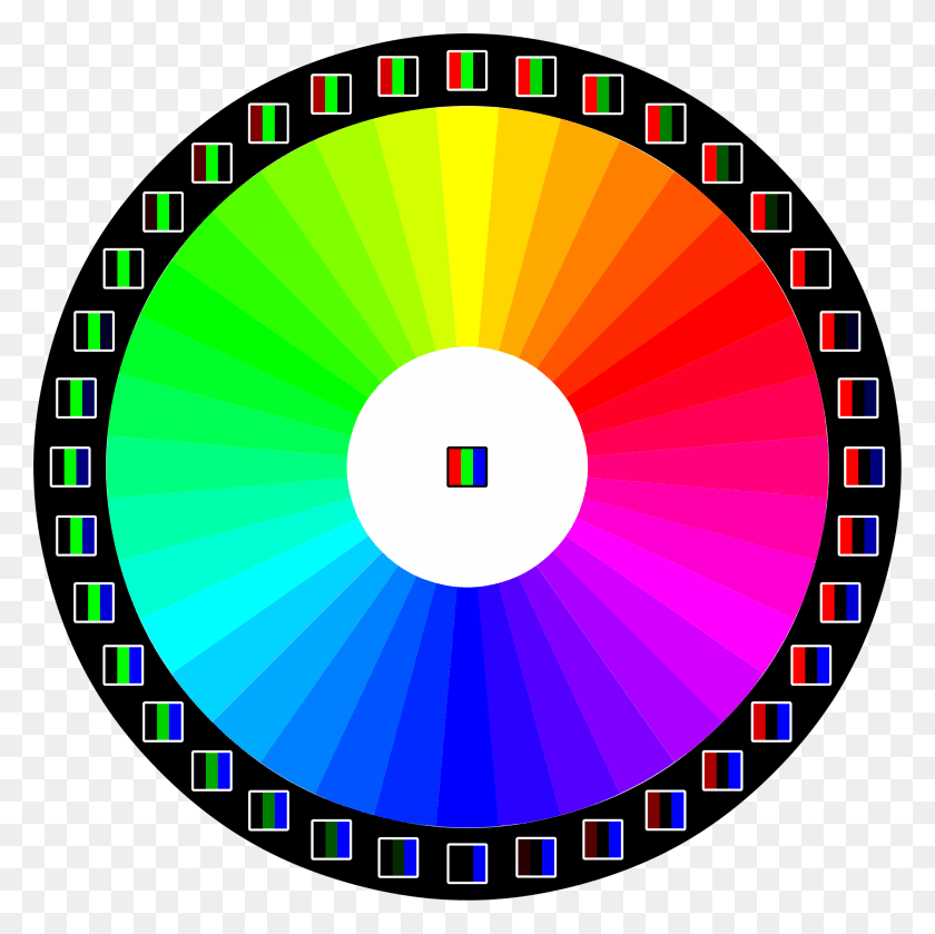 2000x2000 Rgb Color Model 10 Bit Color Wheel, Graphics, Disk HD PNG Download