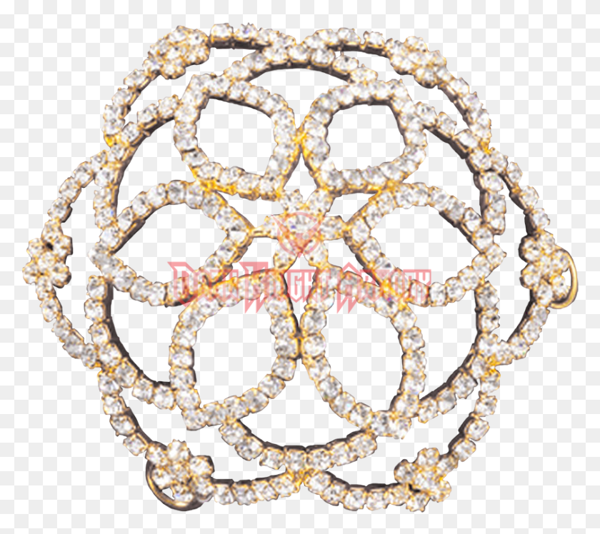 843x744 Rhinestone Pointed Petal Hair Bun Cover Circle, Jewelry, Accessories, Accessory HD PNG Download
