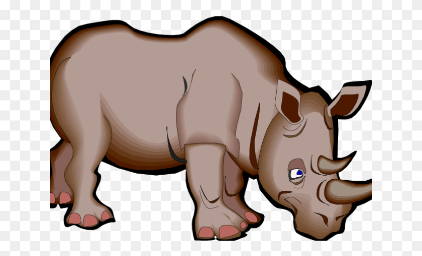 641x450 Rhino Clipart Indian Animal Rhinoceros Cartoon, Mammal, Wildlife, Aardvark HD PNG Download