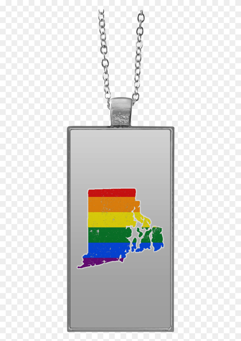 379x1127 Rhode Island Rainbow Flag Lgbt Community Pride Lgbt Locket, Electronics, Phone, Text HD PNG Download