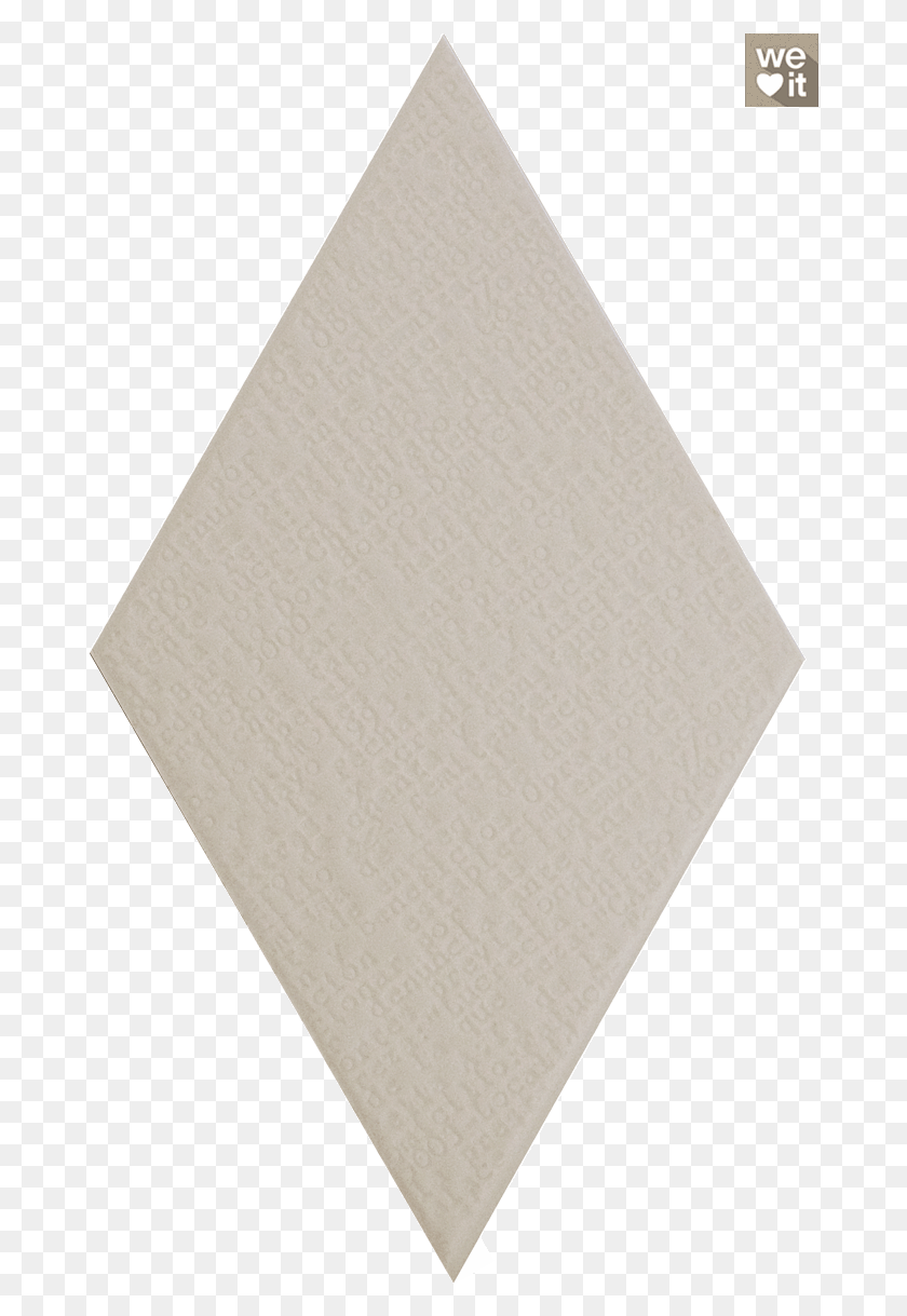 677x1159 Rhombus Random Relief Decor Light Grey 14X24Cm Construction Paper, Rug, Triangle Descargar Hd Png