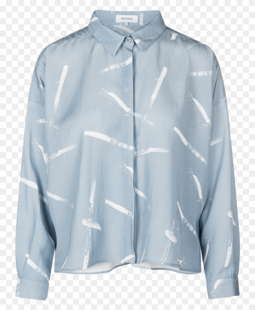 743x958 Рубашка Rhumaa Grace Light Blue, Мазок Кистью, Одежда, Одежда, Пальто Png Скачать