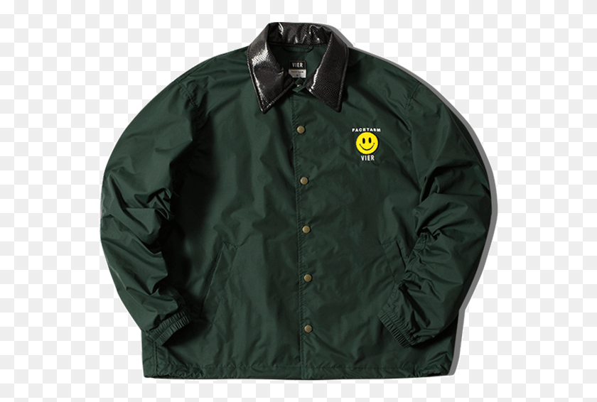 563x506 Rib Coach Jacket X Vier Active Shirt, Clothing, Apparel, Coat HD PNG Download