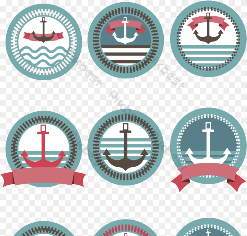 991x947 Ribbon And Anchor Nautical, Electronics, Hardware, Hook, Emblem Clipart PNG