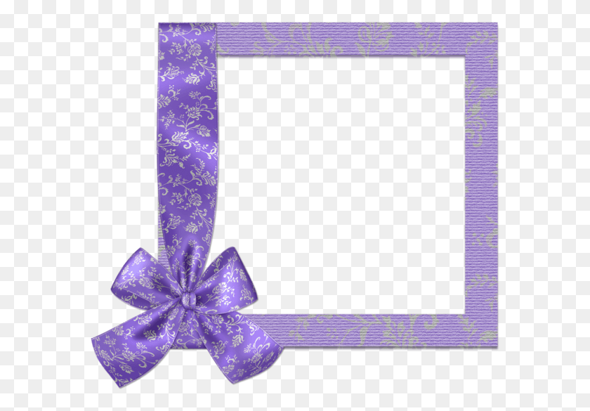 583x525 Ribbon Clipart Baby Picture Frames Photo Frame Purple Picture Frames, Text, Lamp HD PNG Download