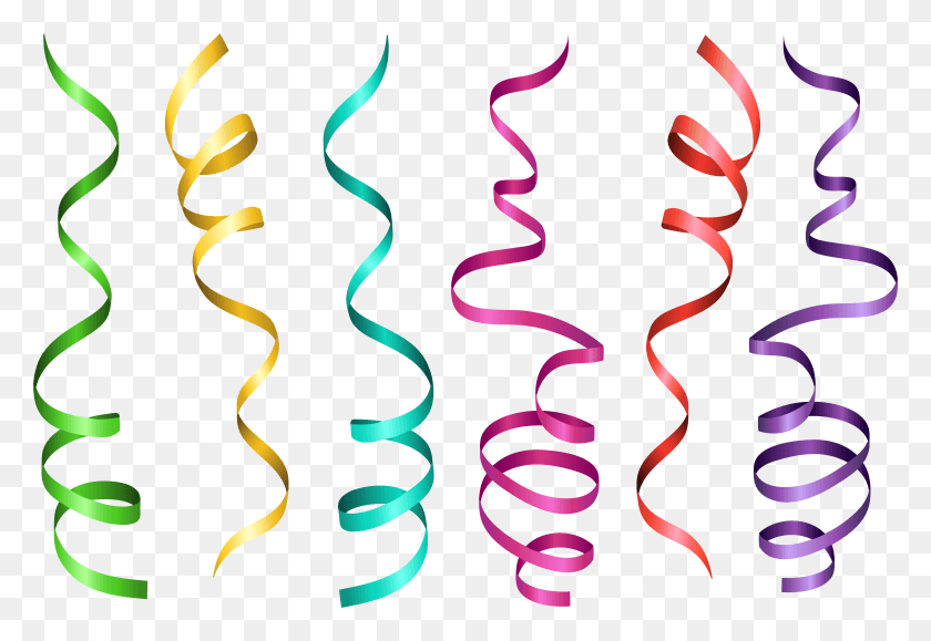 7925x5276 Ribbon Clipart Curly, Paper, Confetti, Dynamite HD PNG Download