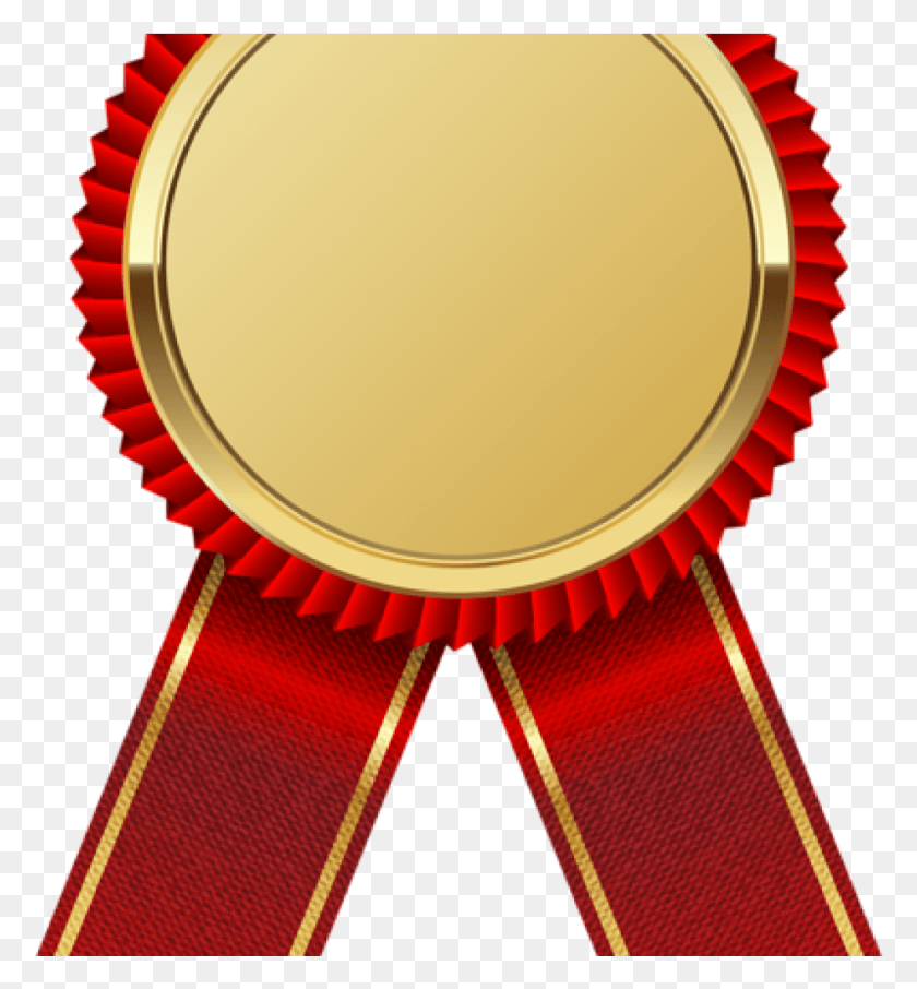 945x1025 Лента Клипарт Золотая Медаль С Красными Рамками Для Изображений Лента Сертификат, Лампа, Золото, Логотип Hd Png Скачать